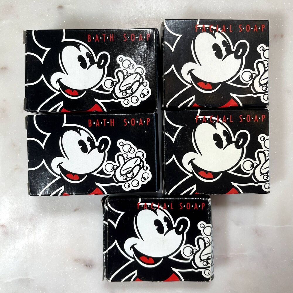 Vintage 1990s Walt Disney Resort Bath and Facial Bar Soaps 5 Pieces